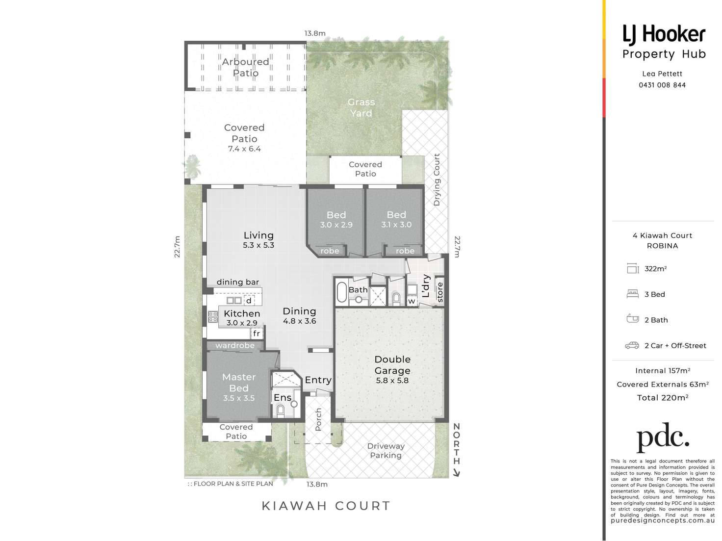 Floorplan of Homely house listing, 4 Kiawah Court, Robina QLD 4226