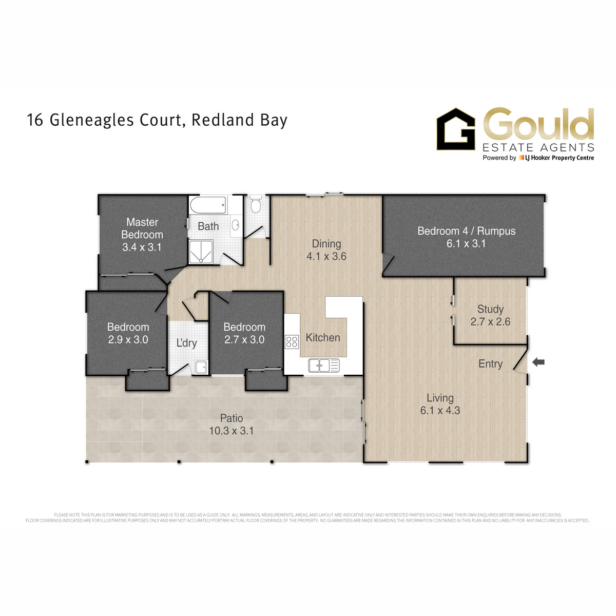 Floorplan of Homely house listing, 16 Gleneagles Court, Redland Bay QLD 4165