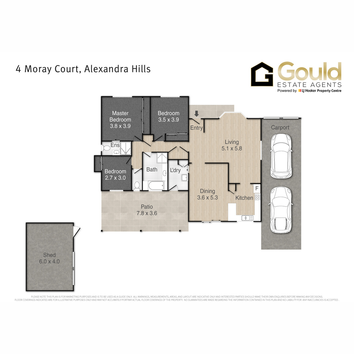 Floorplan of Homely house listing, 4 Moray Court, Alexandra Hills QLD 4161