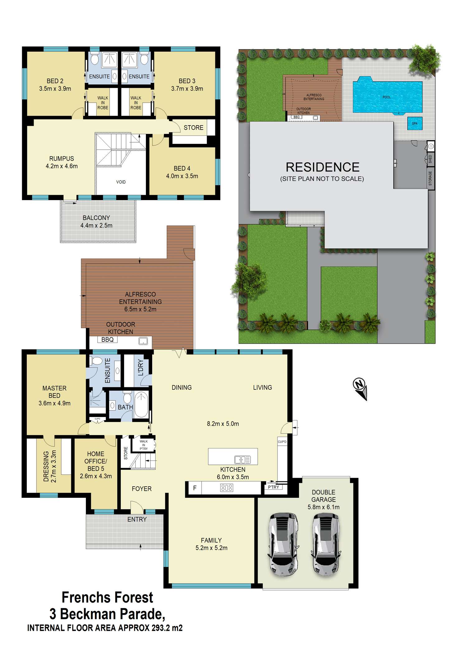Floorplan of Homely house listing, 3 Beckman Parade, Frenchs Forest NSW 2086