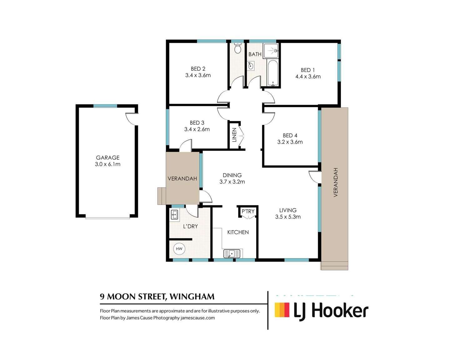 Floorplan of Homely house listing, 9 Moon Street, Wingham NSW 2429