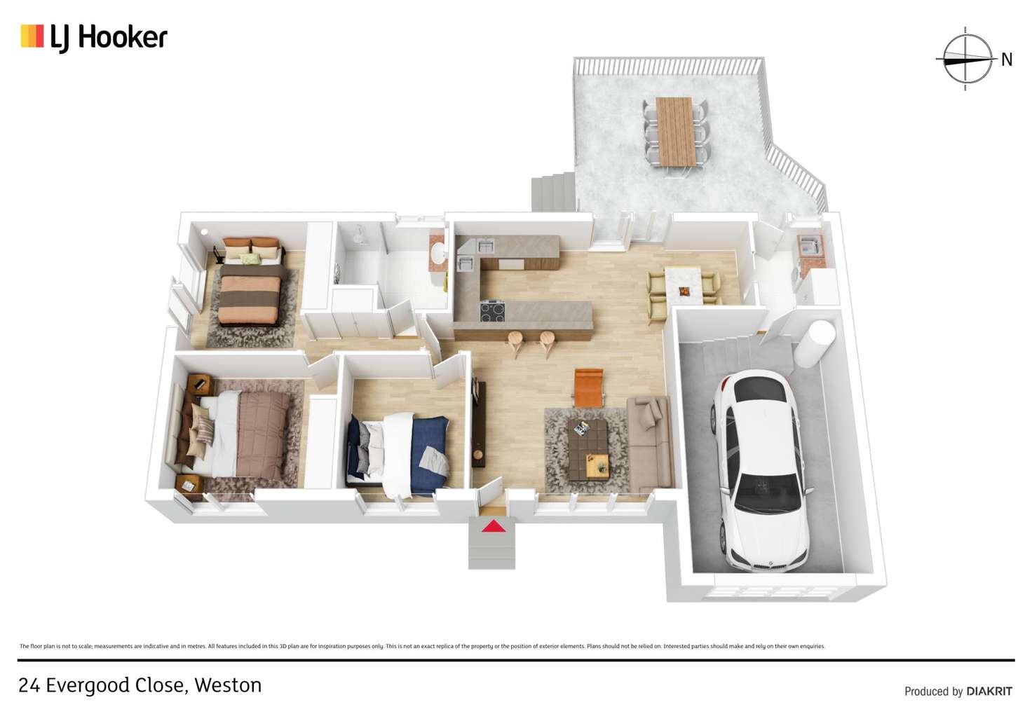 Floorplan of Homely house listing, 24 Evergood Close, Weston ACT 2611