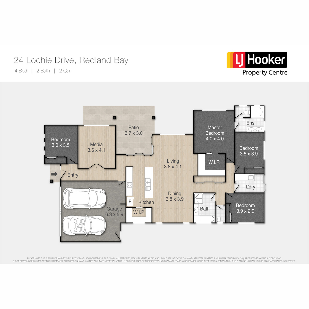 Floorplan of Homely house listing, 24 Lochie Drive, Redland Bay QLD 4165
