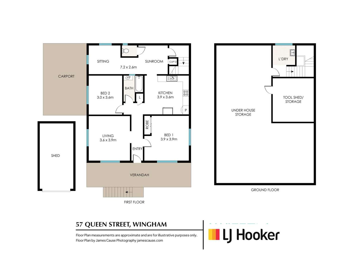 Floorplan of Homely house listing, 57 Queen Street, Wingham NSW 2429