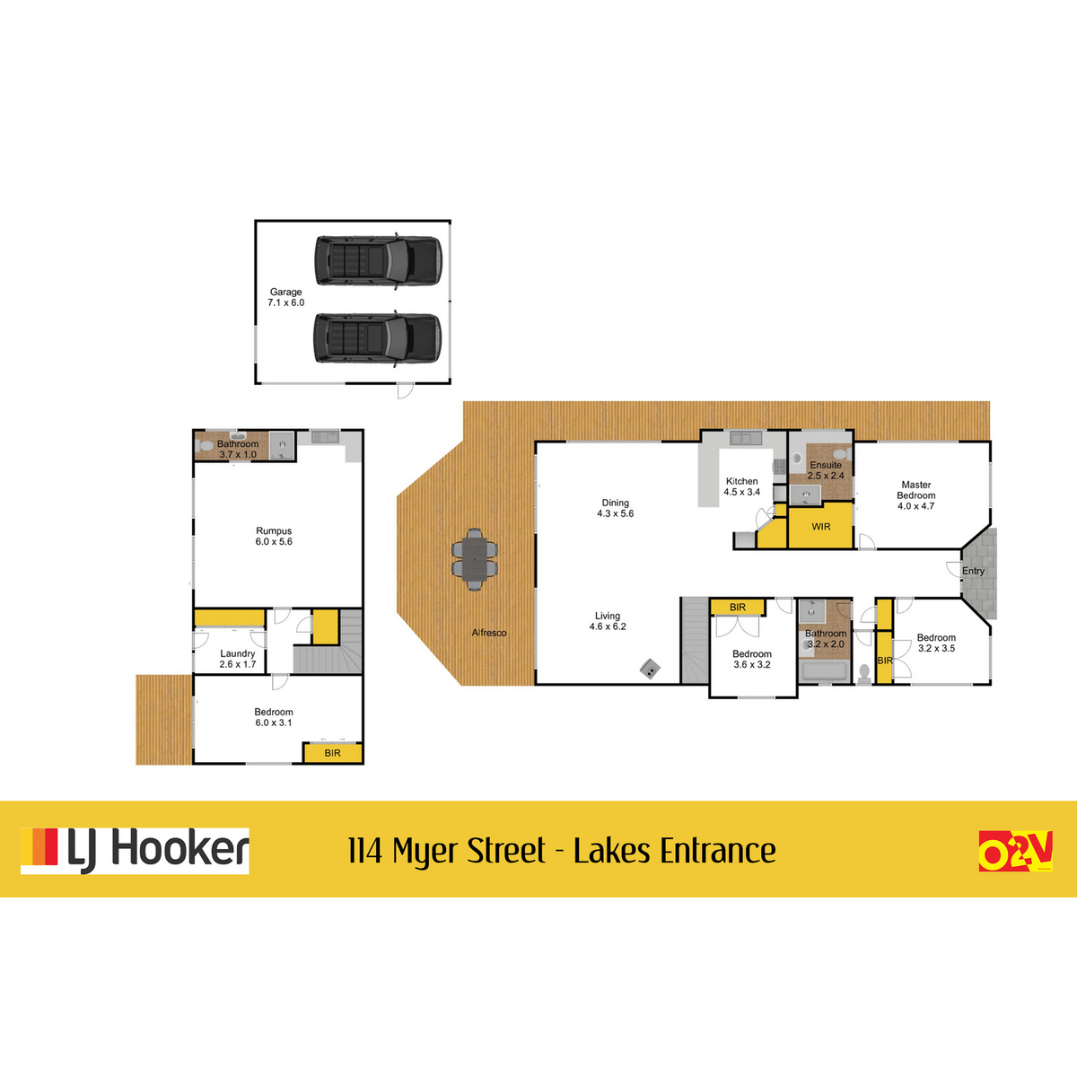 Floorplan of Homely house listing, 114 Myer Street, Lakes Entrance VIC 3909