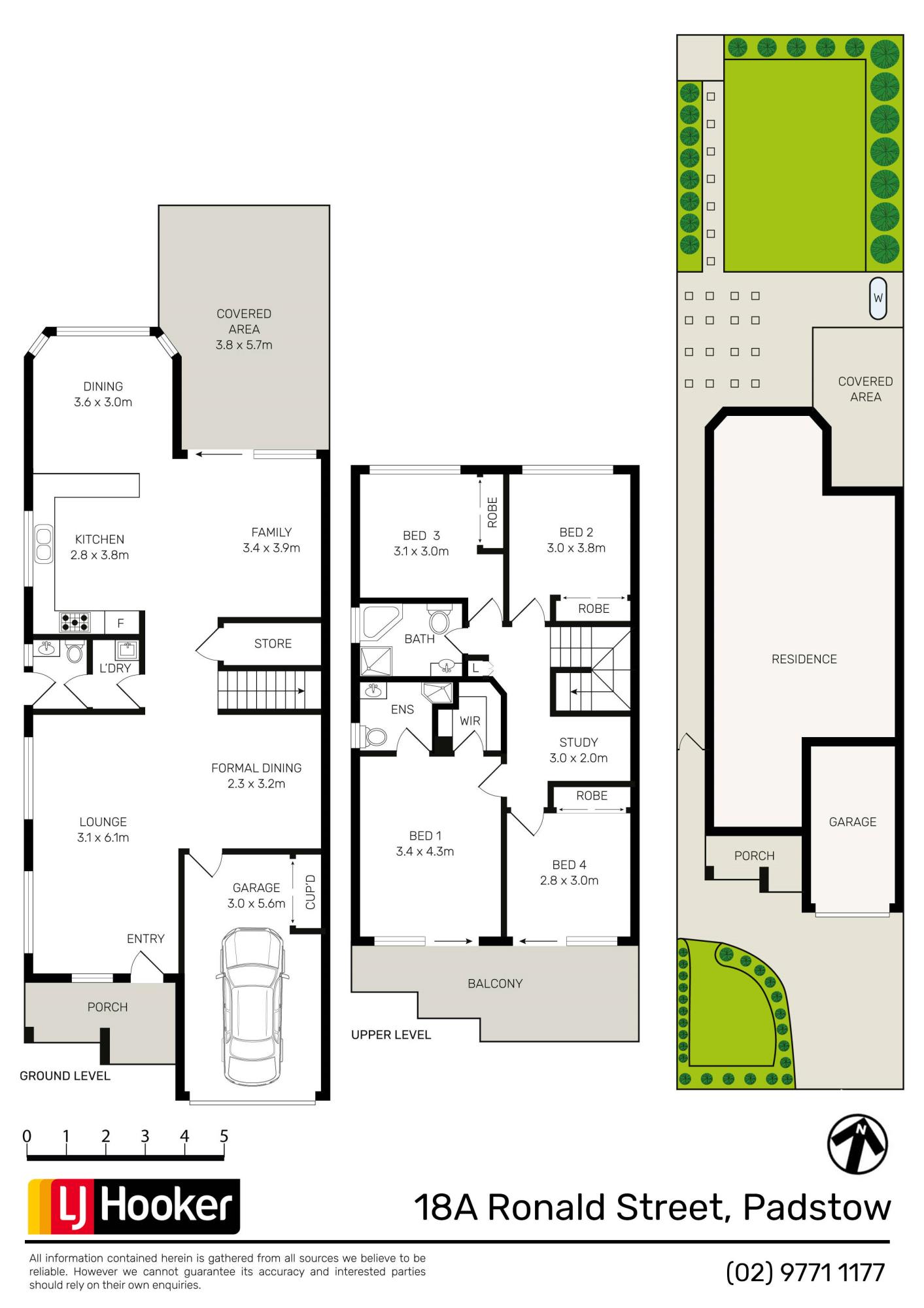 Floorplan of Homely semiDetached listing, 18A Ronald Street, Padstow NSW 2211