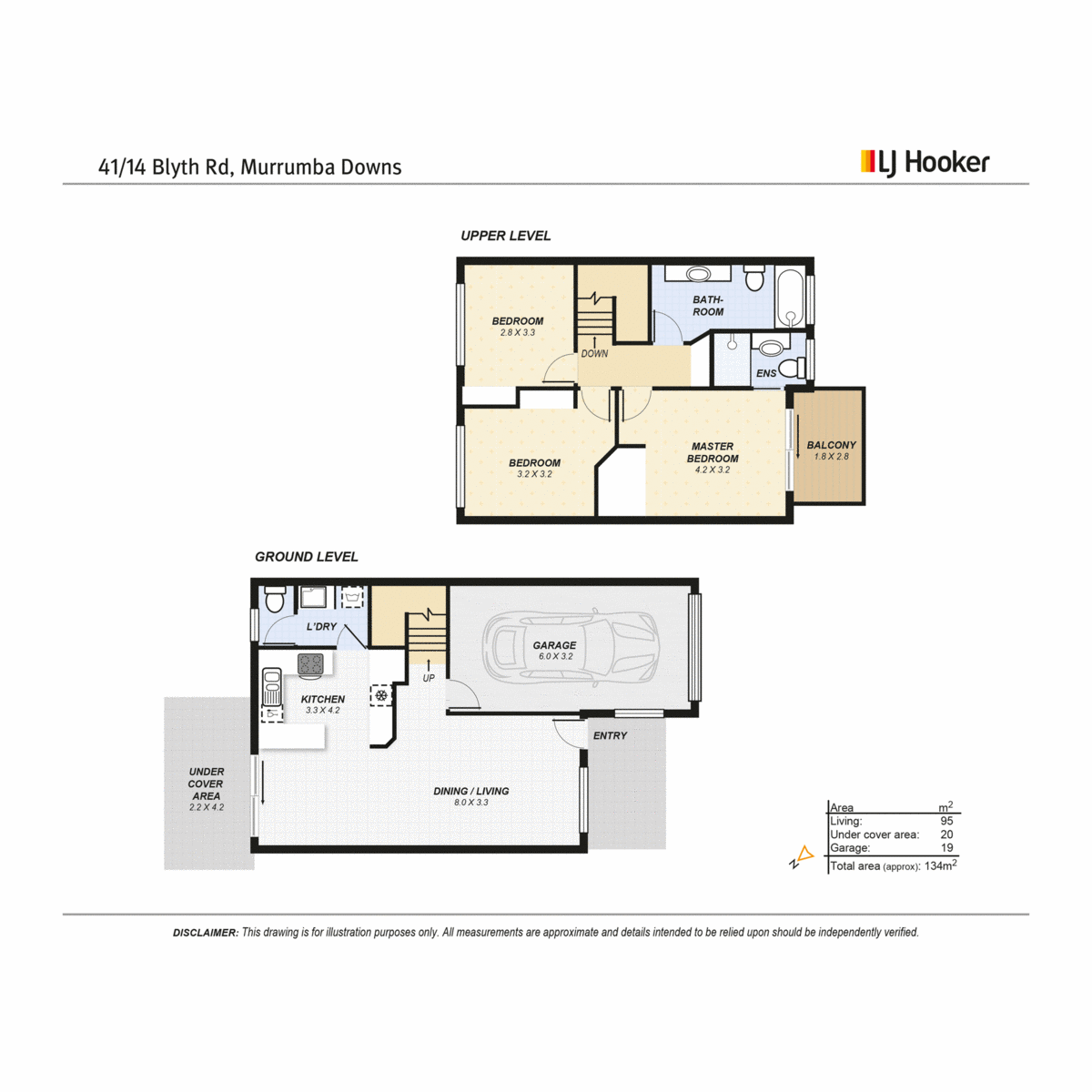 Floorplan of Homely townhouse listing, 41/10-22 Blyth Road, Murrumba Downs QLD 4503
