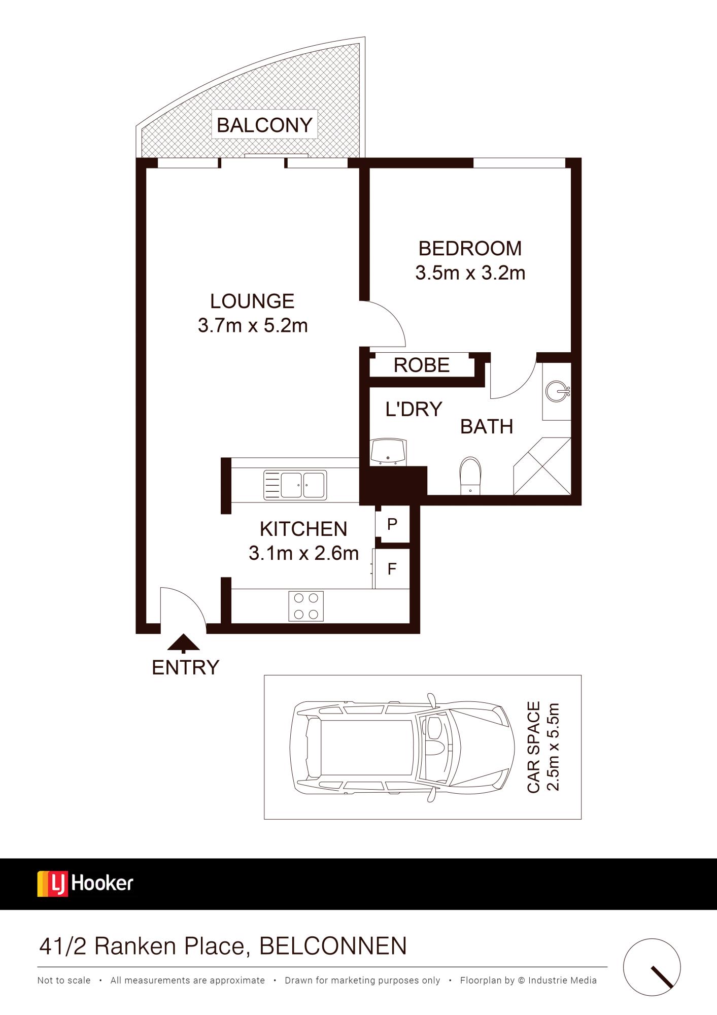 Floorplan of Homely apartment listing, 41/2 Ranken Place, Belconnen ACT 2617