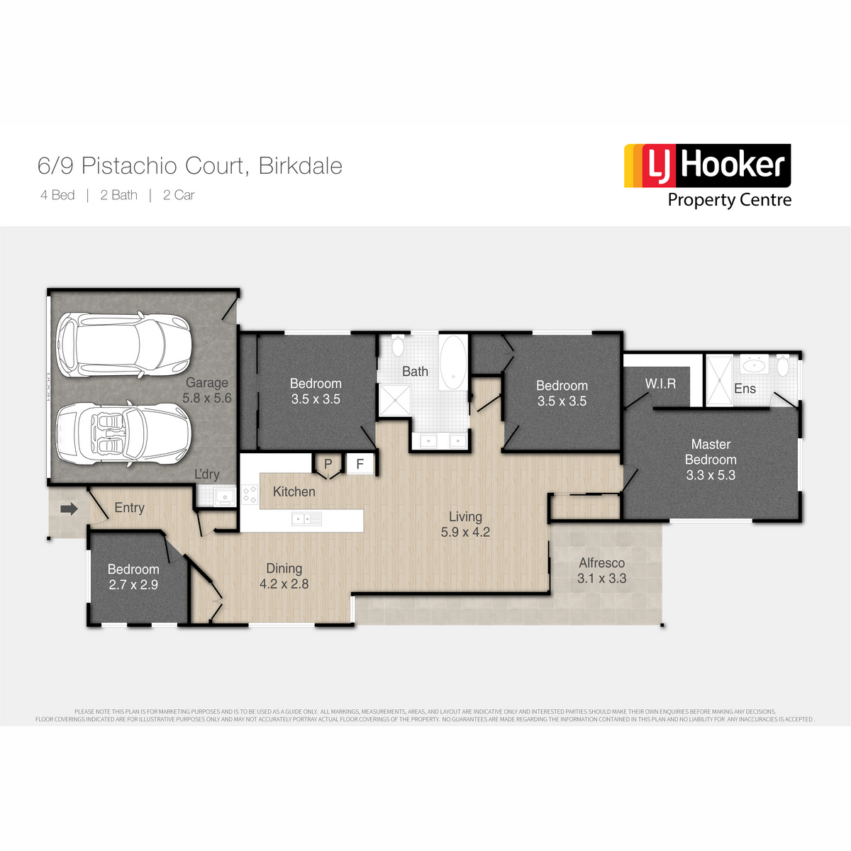 Floorplan of Homely house listing, 6/9 Pistachio Court, Birkdale QLD 4159