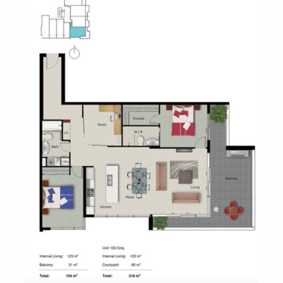 Floorplan of Homely apartment listing, 904/378 Marine Parade, Labrador QLD 4215