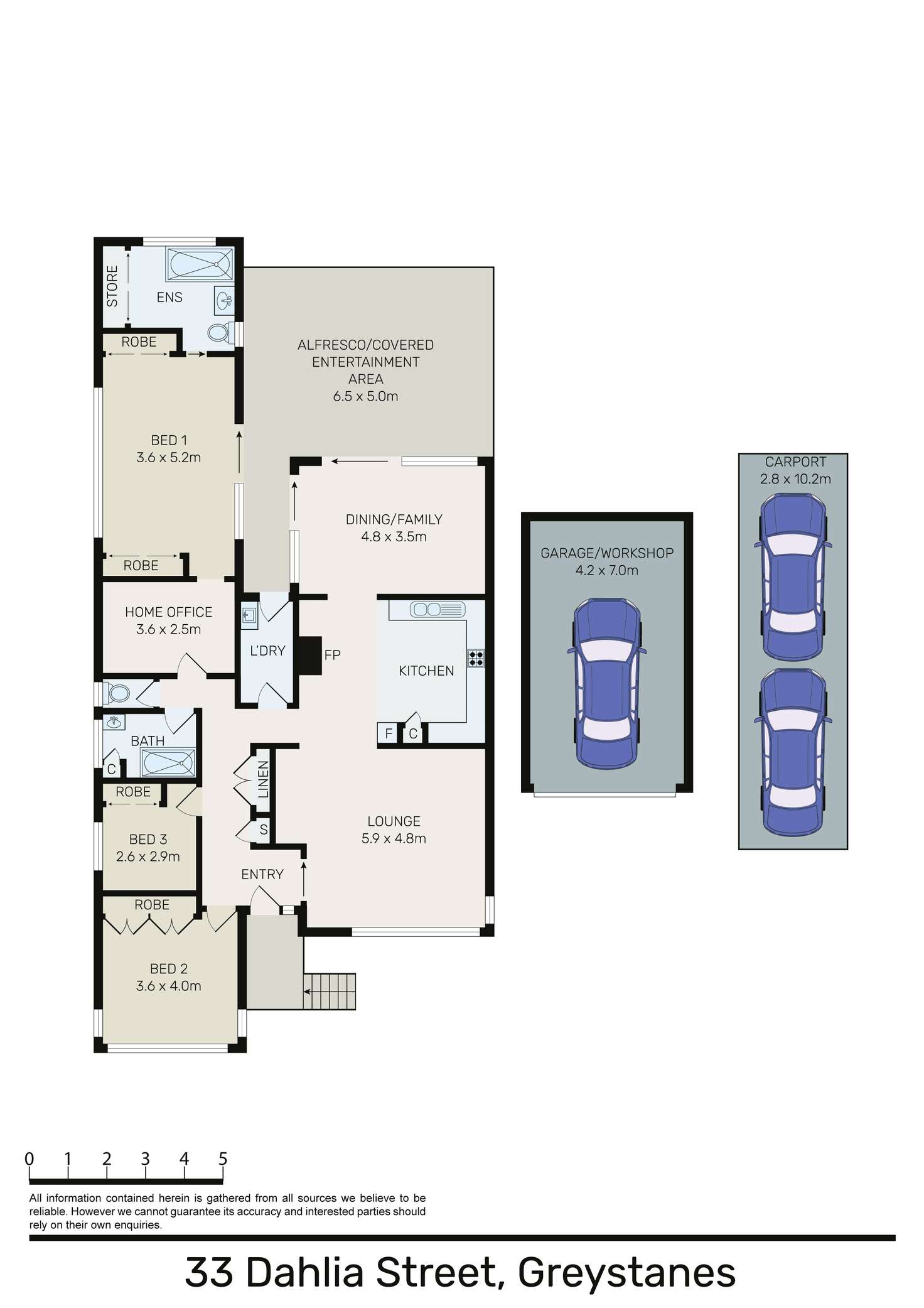 Floorplan of Homely house listing, 33 Dahlia Street, Greystanes NSW 2145