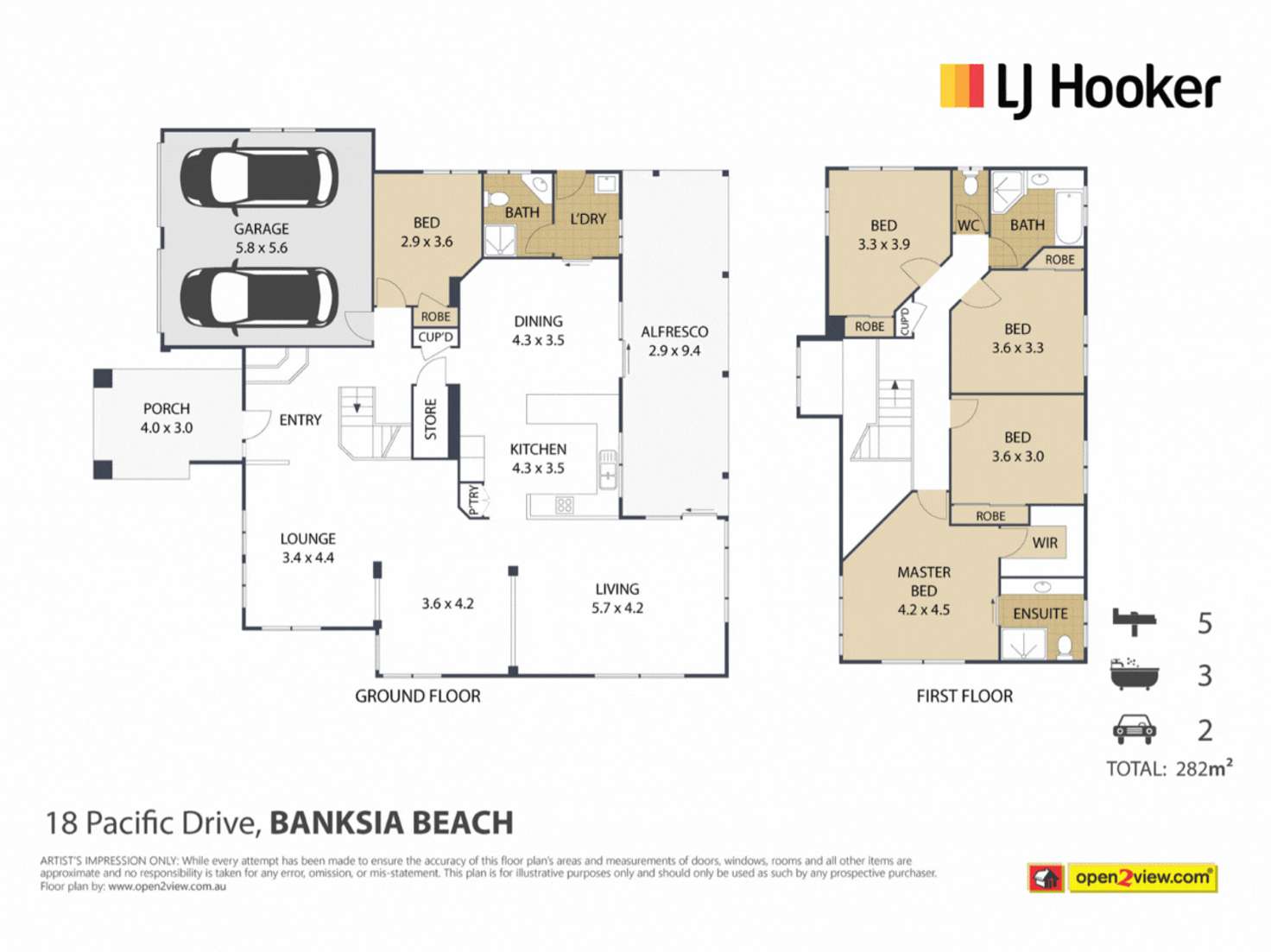 Floorplan of Homely house listing, 18 Pacific Drive, Banksia Beach QLD 4507