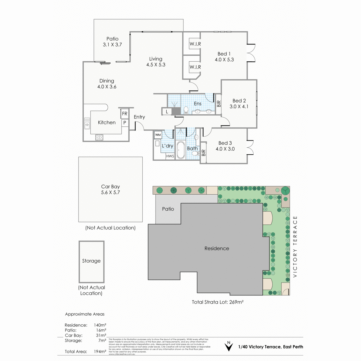 Floorplan of Homely apartment listing, 1/40 Victory Terrace, East Perth WA 6004
