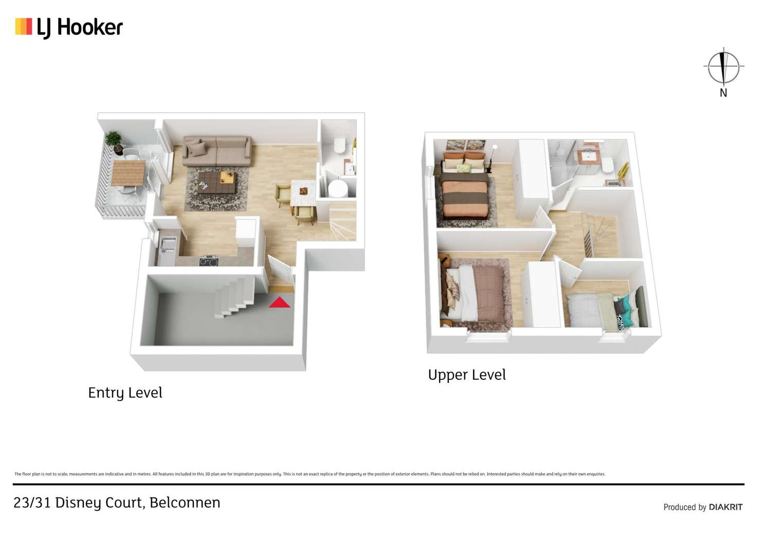 Floorplan of Homely apartment listing, 23/31 Disney Court, Belconnen ACT 2617
