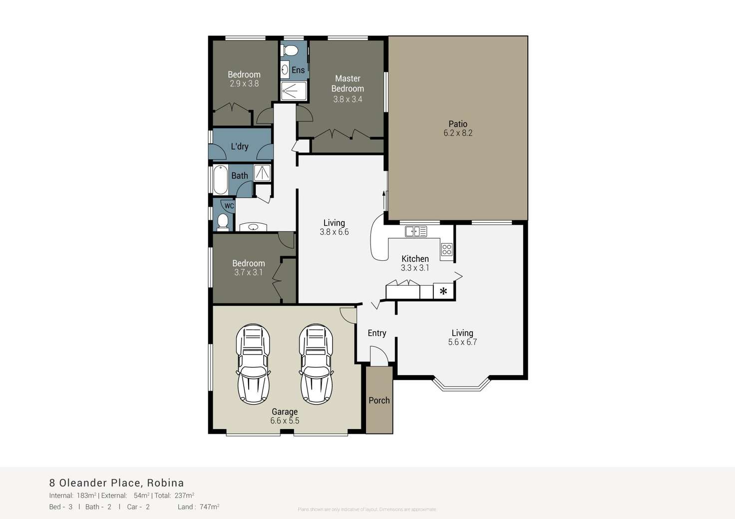 Floorplan of Homely house listing, 8 Oleander Place, Robina QLD 4226