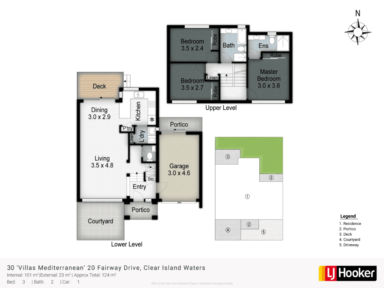Floorplan of Homely townhouse listing, 30/20 Fairway Drive, Clear Island Waters QLD 4226