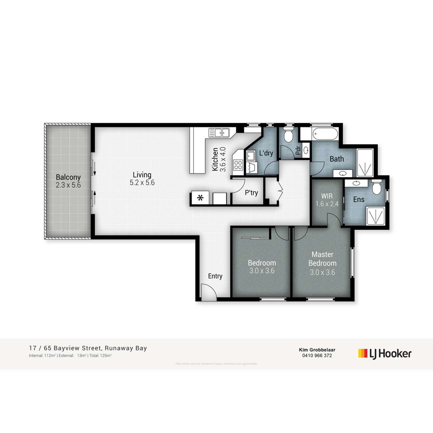 Floorplan of Homely unit listing, 17/65 Bayview Street, Runaway Bay QLD 4216