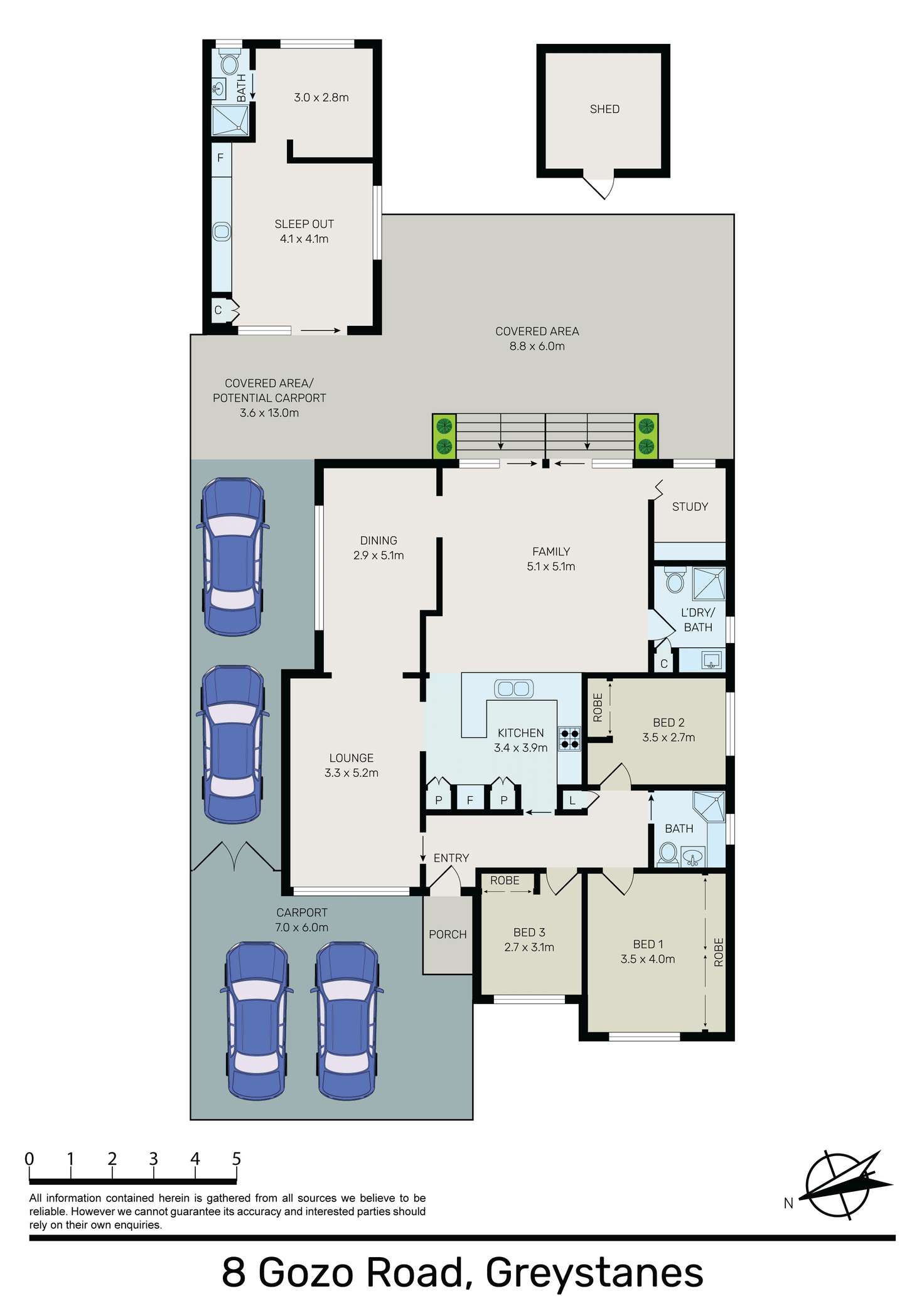 Floorplan of Homely house listing, 8 Gozo Road, Greystanes NSW 2145