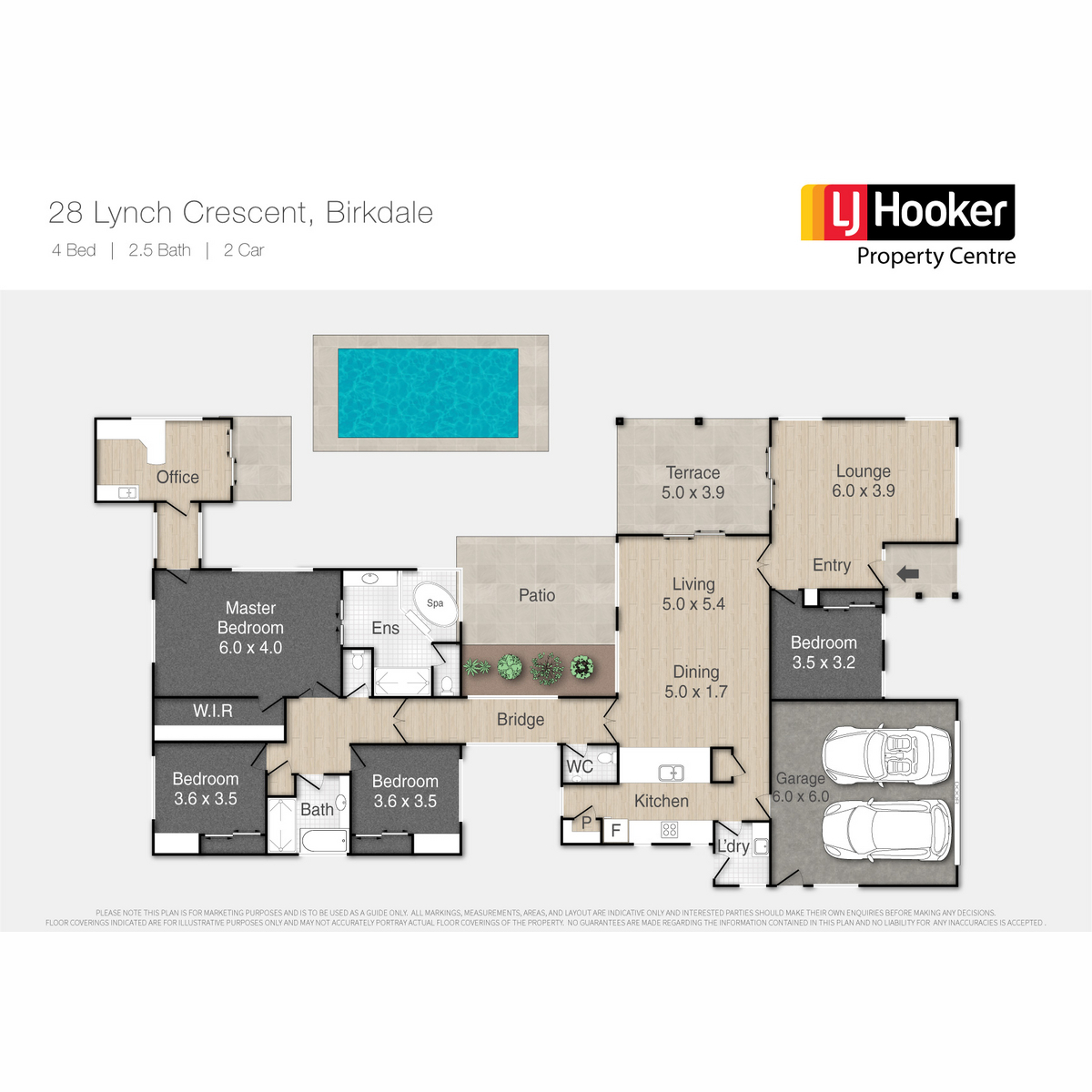 Floorplan of Homely house listing, 28 Lynch Crescent, Birkdale QLD 4159
