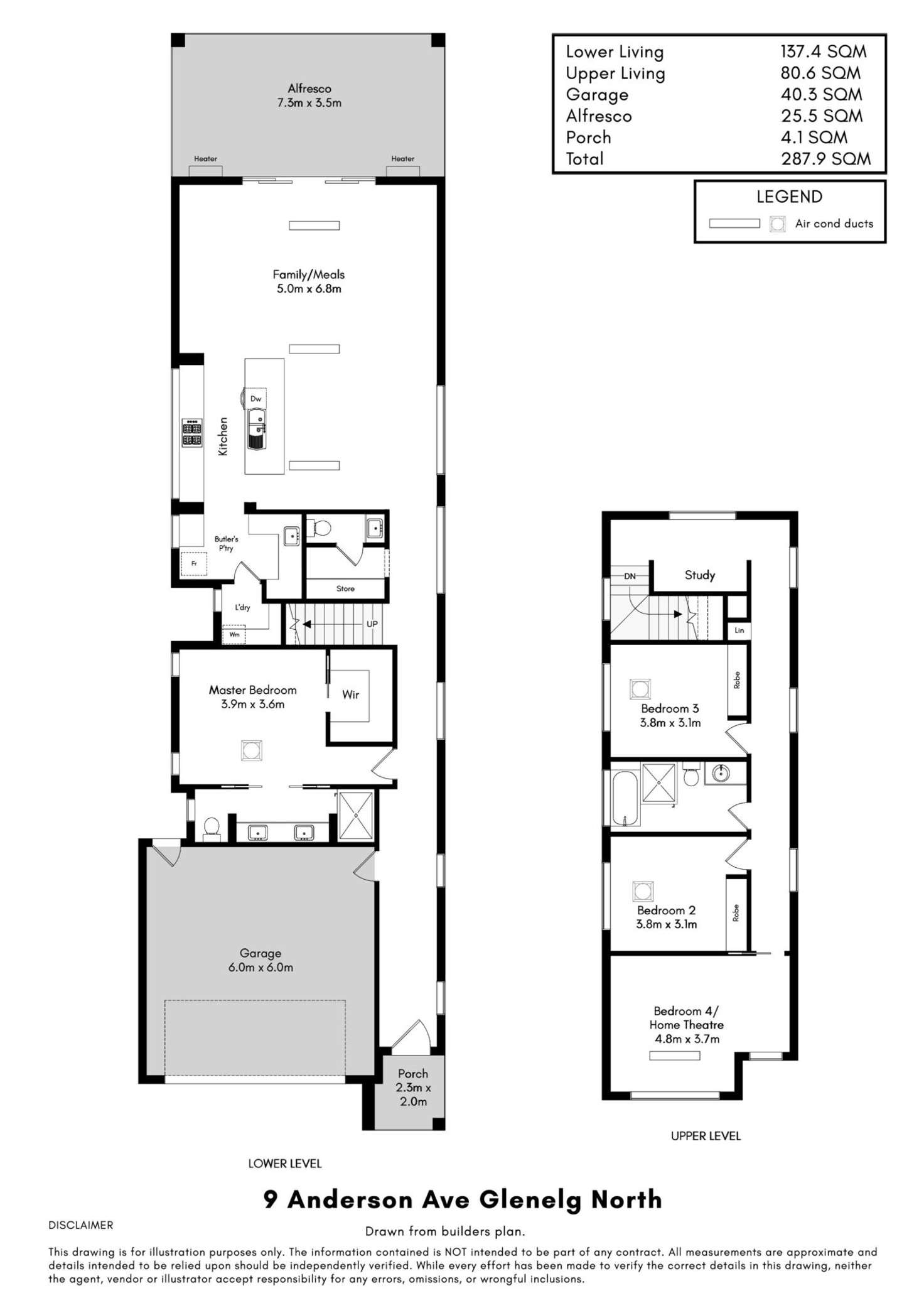 Floorplan of Homely house listing, 9 Anderson Avenue, Glenelg North SA 5045