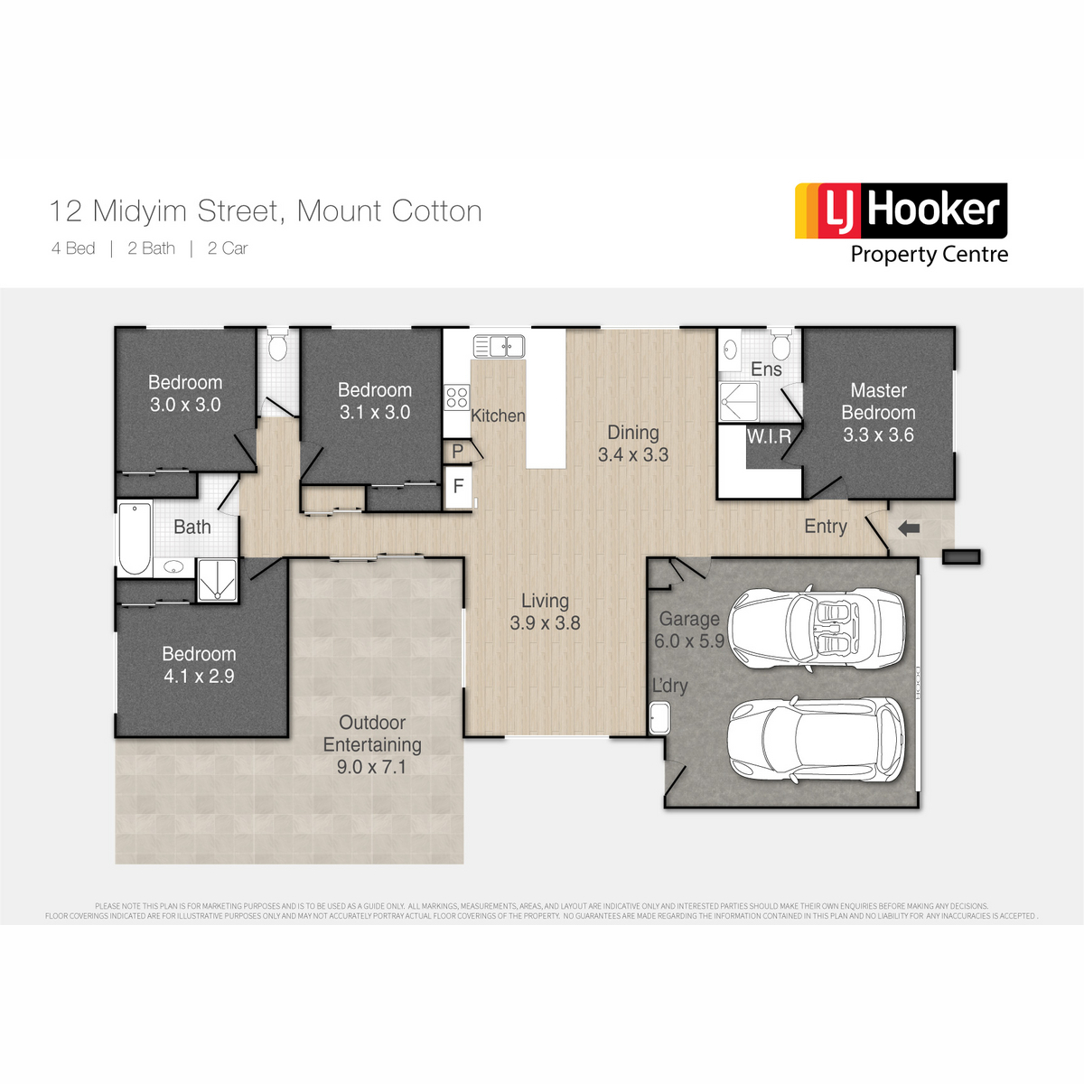 Floorplan of Homely house listing, 12 Midyim Street, Mount Cotton QLD 4165
