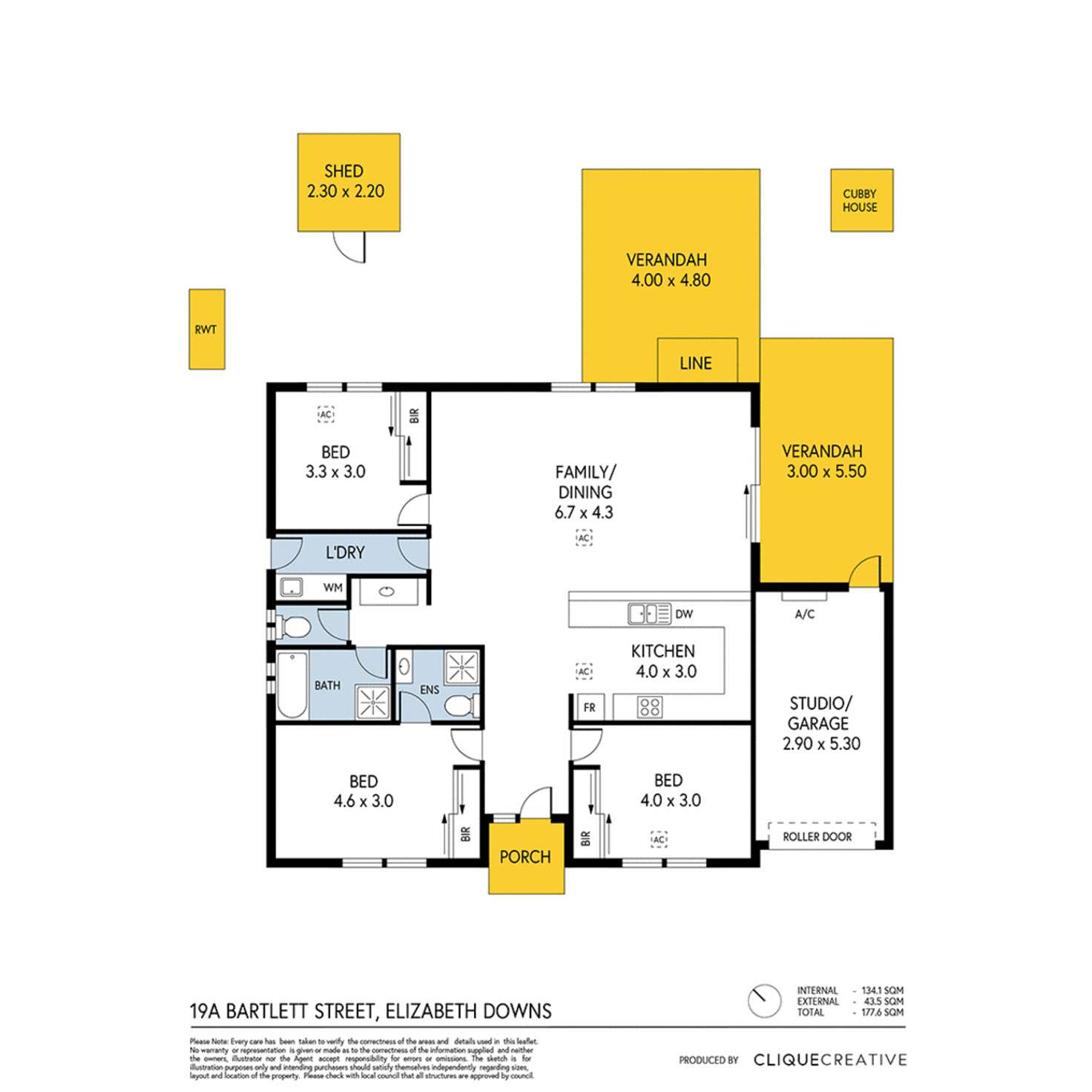 Floorplan of Homely house listing, 19A Bartlett Street, Elizabeth Downs SA 5113