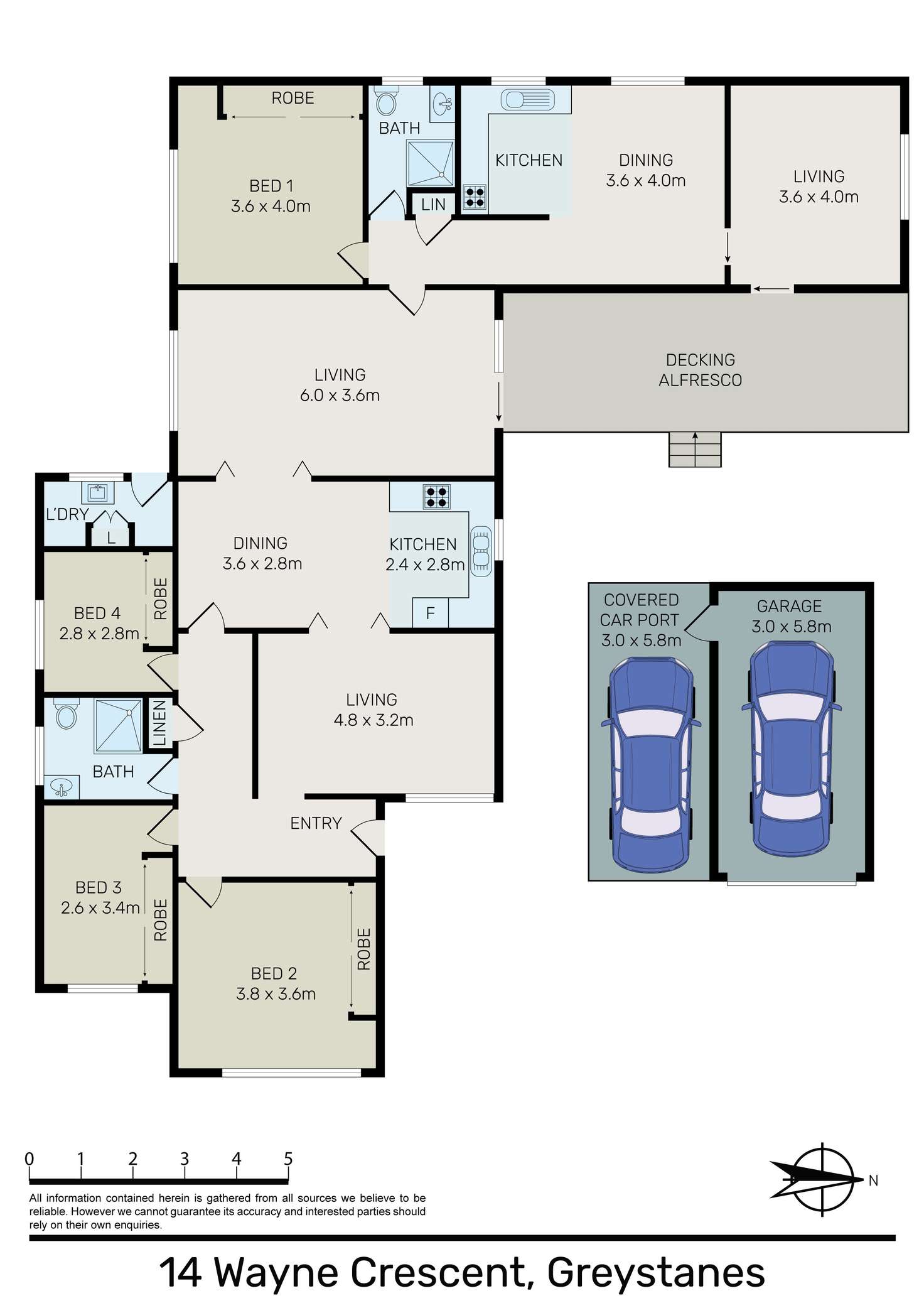 Floorplan of Homely house listing, 14 Wayne Crescent, Greystanes NSW 2145