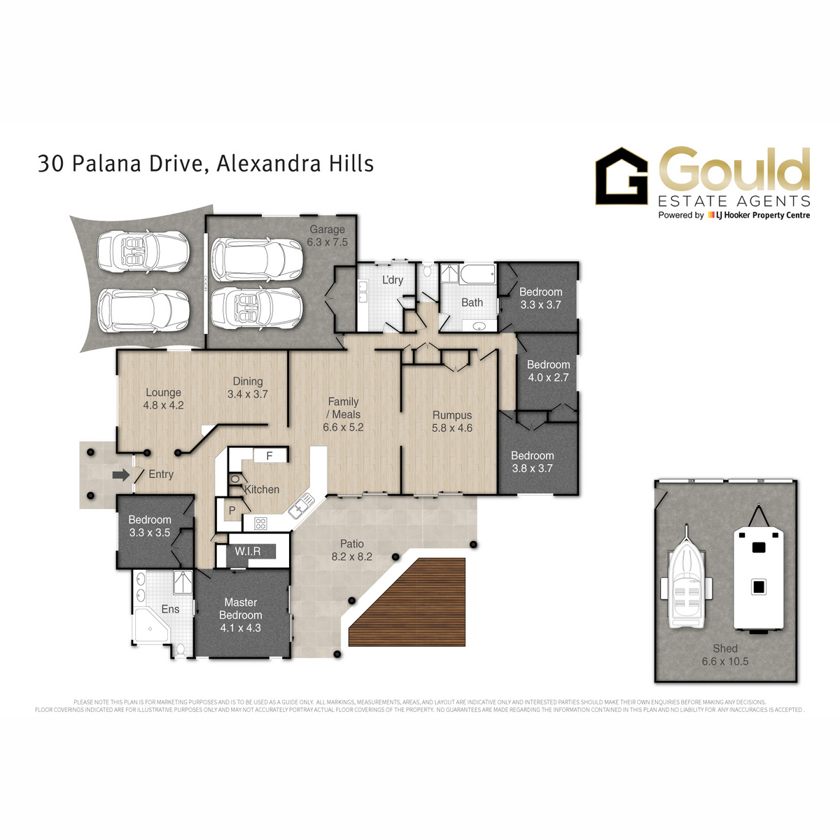 Floorplan of Homely house listing, 30 Palana Drive, Alexandra Hills QLD 4161