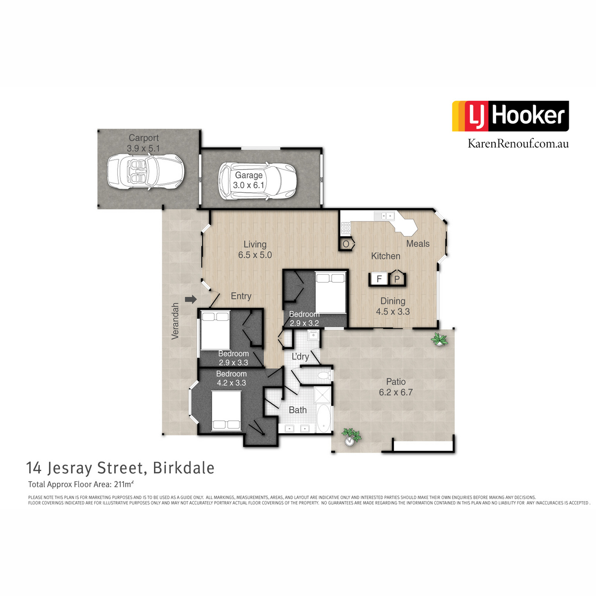 Floorplan of Homely house listing, 14 Jesray Street, Birkdale QLD 4159