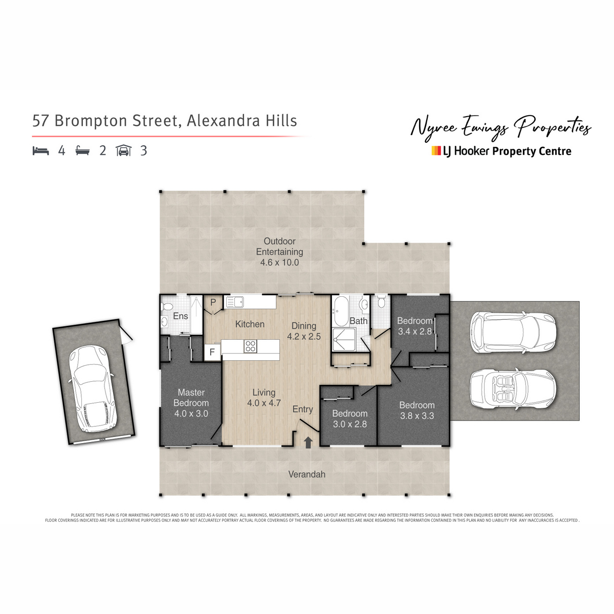 Floorplan of Homely house listing, 57 Brompton Street, Alexandra Hills QLD 4161