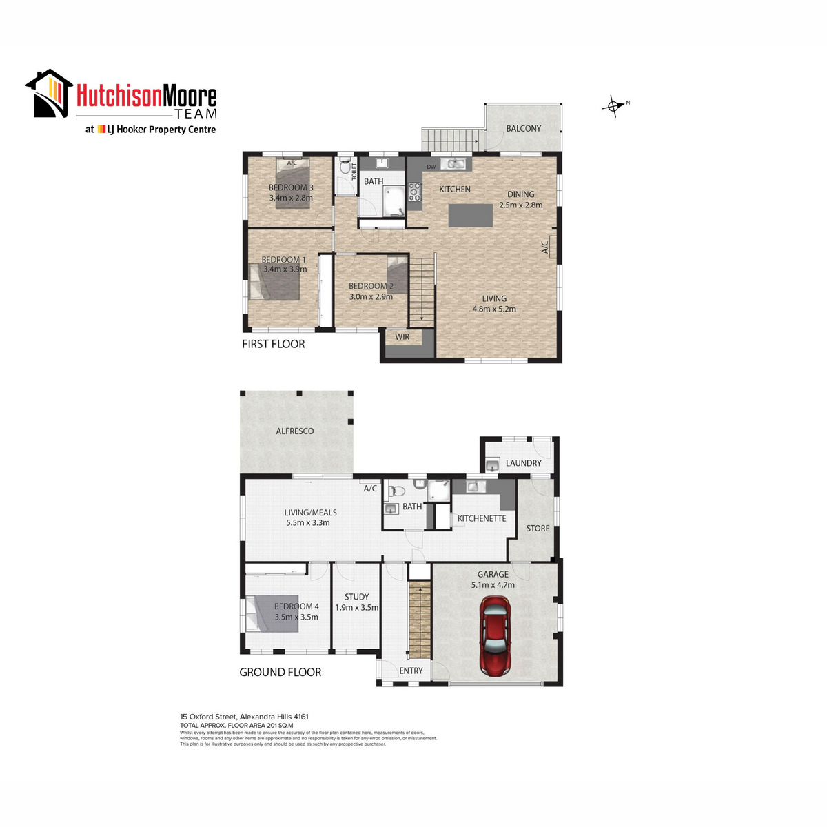 Floorplan of Homely house listing, 1/15 Oxford Street, Alexandra Hills QLD 4161