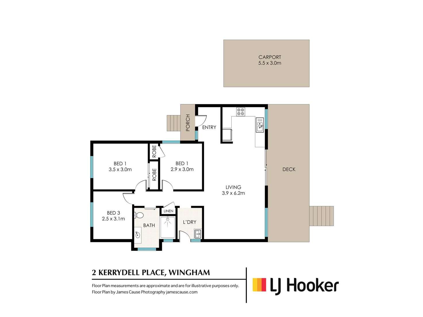 Floorplan of Homely house listing, 2 Kerrydell Place, Wingham NSW 2429