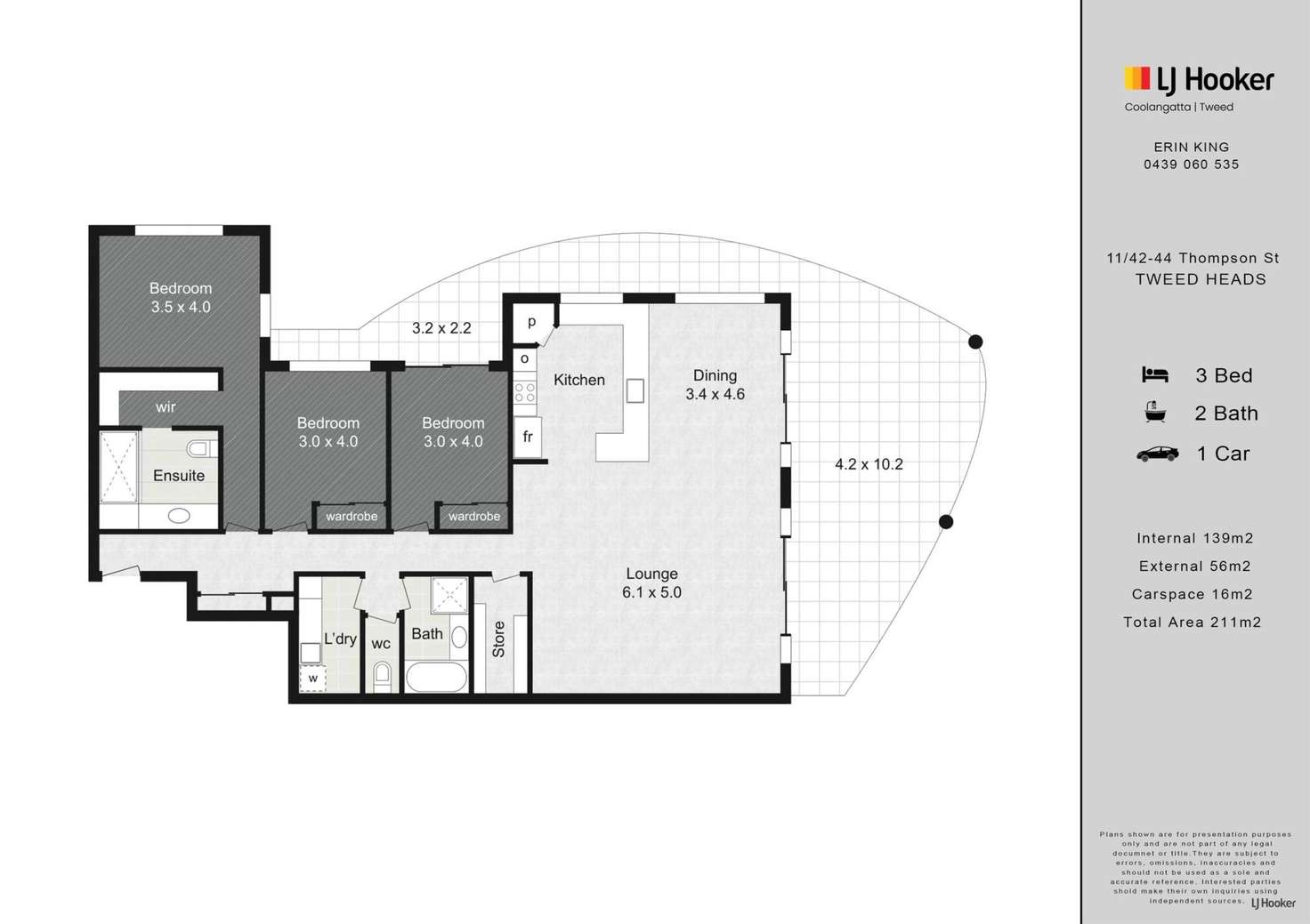 Floorplan of Homely unit listing, 11/42-44 Thomson Street, Tweed Heads NSW 2485