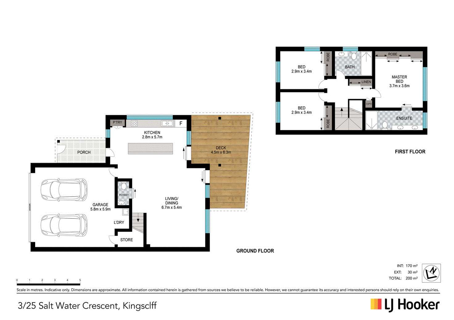 Floorplan of Homely house listing, 3/25 Saltwater Crescent, Kingscliff NSW 2487