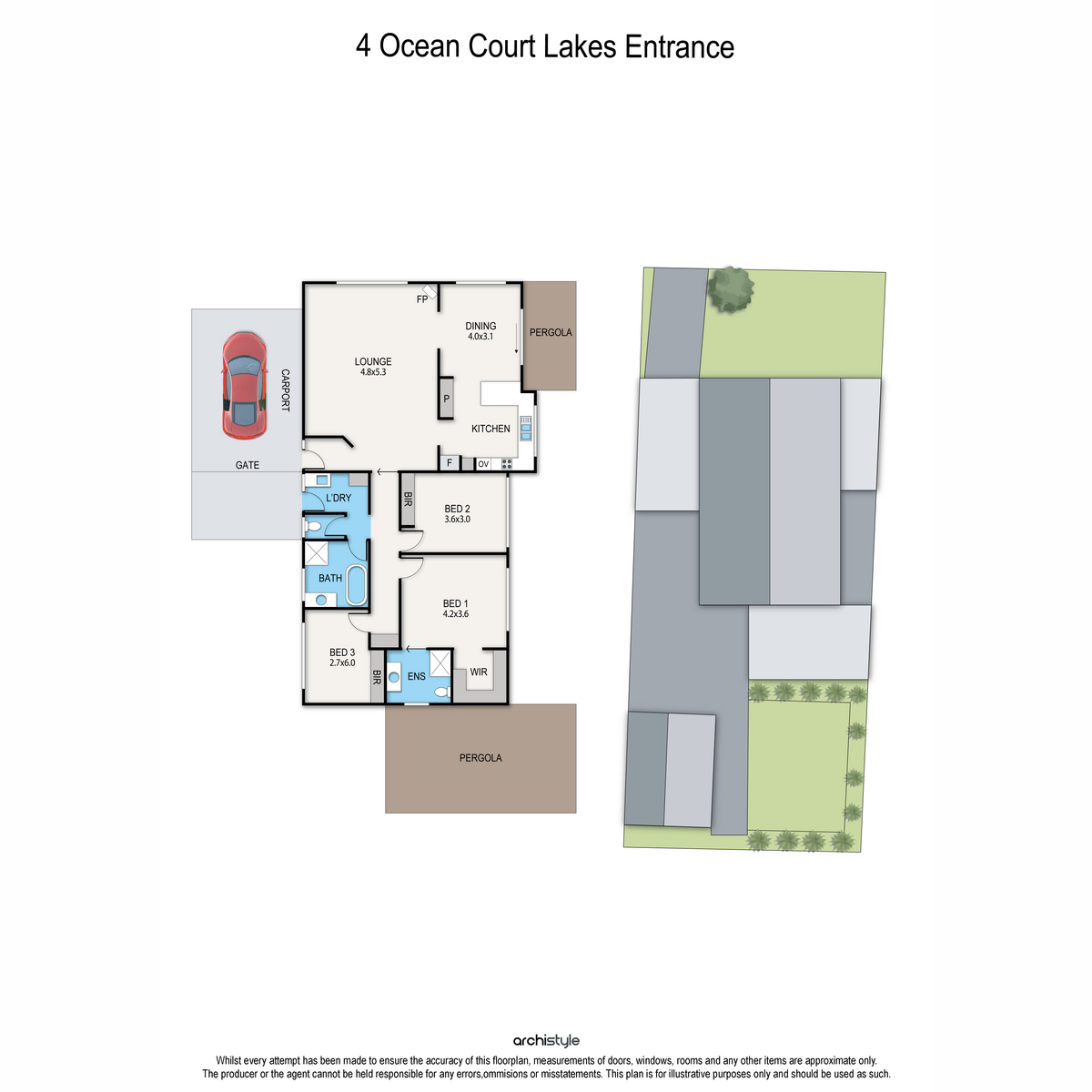 Floorplan of Homely house listing, 4 Ocean Court, Lakes Entrance VIC 3909