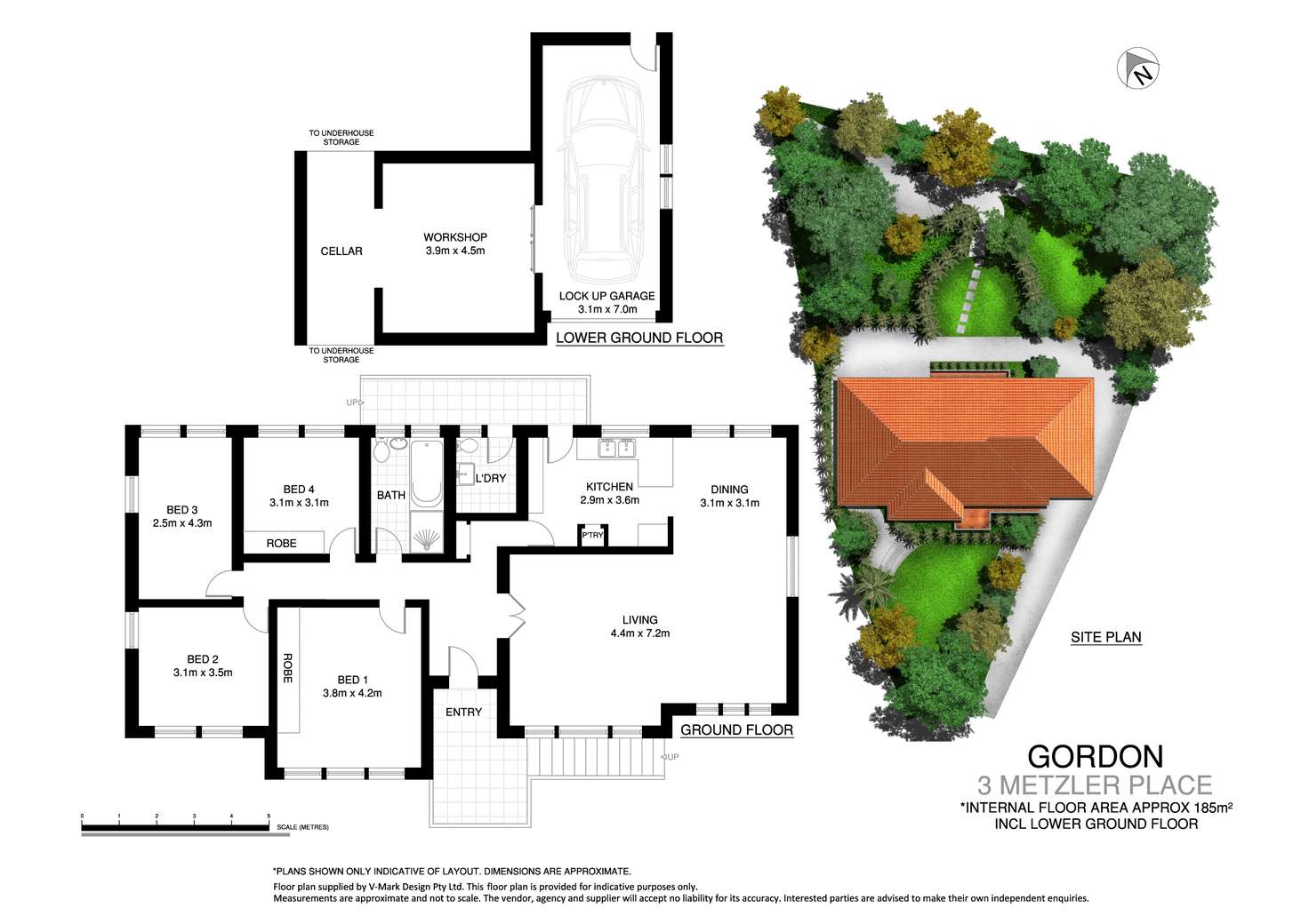 Floorplan of Homely house listing, 3 Metzler Place, Gordon NSW 2072