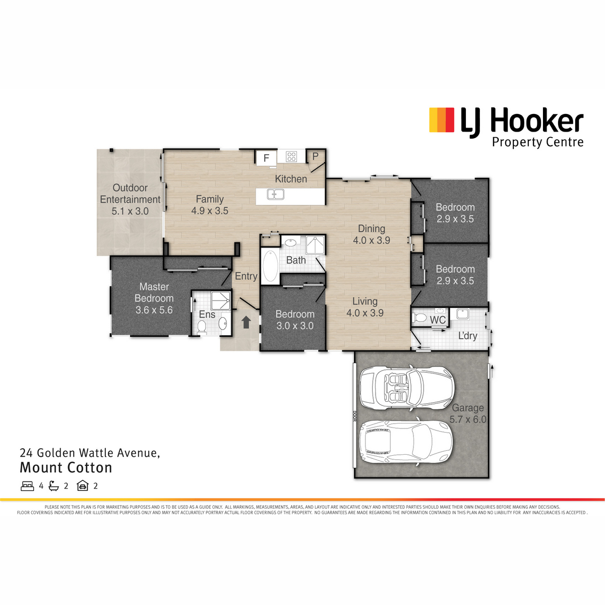 Floorplan of Homely house listing, 24 Golden Wattle Avenue, Mount Cotton QLD 4165