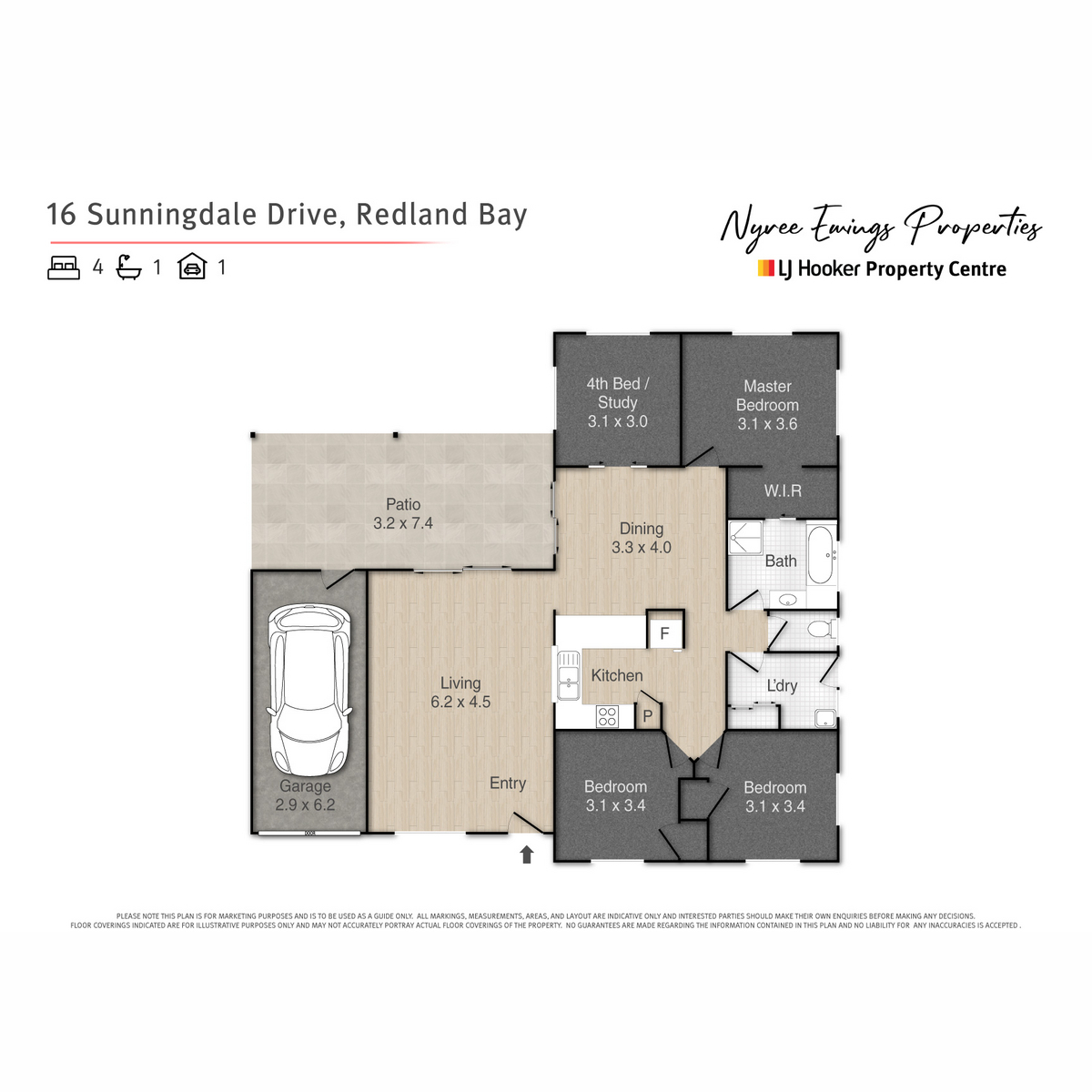 Floorplan of Homely house listing, 16 Sunningdale Drive, Redland Bay QLD 4165