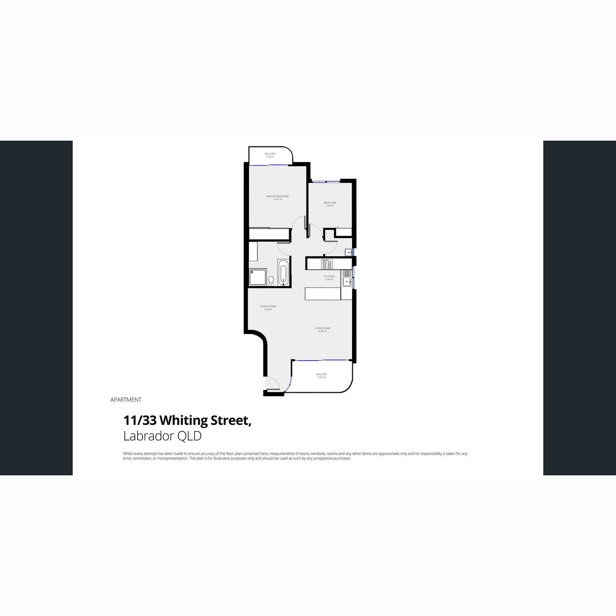Floorplan of Homely apartment listing, 11/33 Whiting Street, Labrador QLD 4215