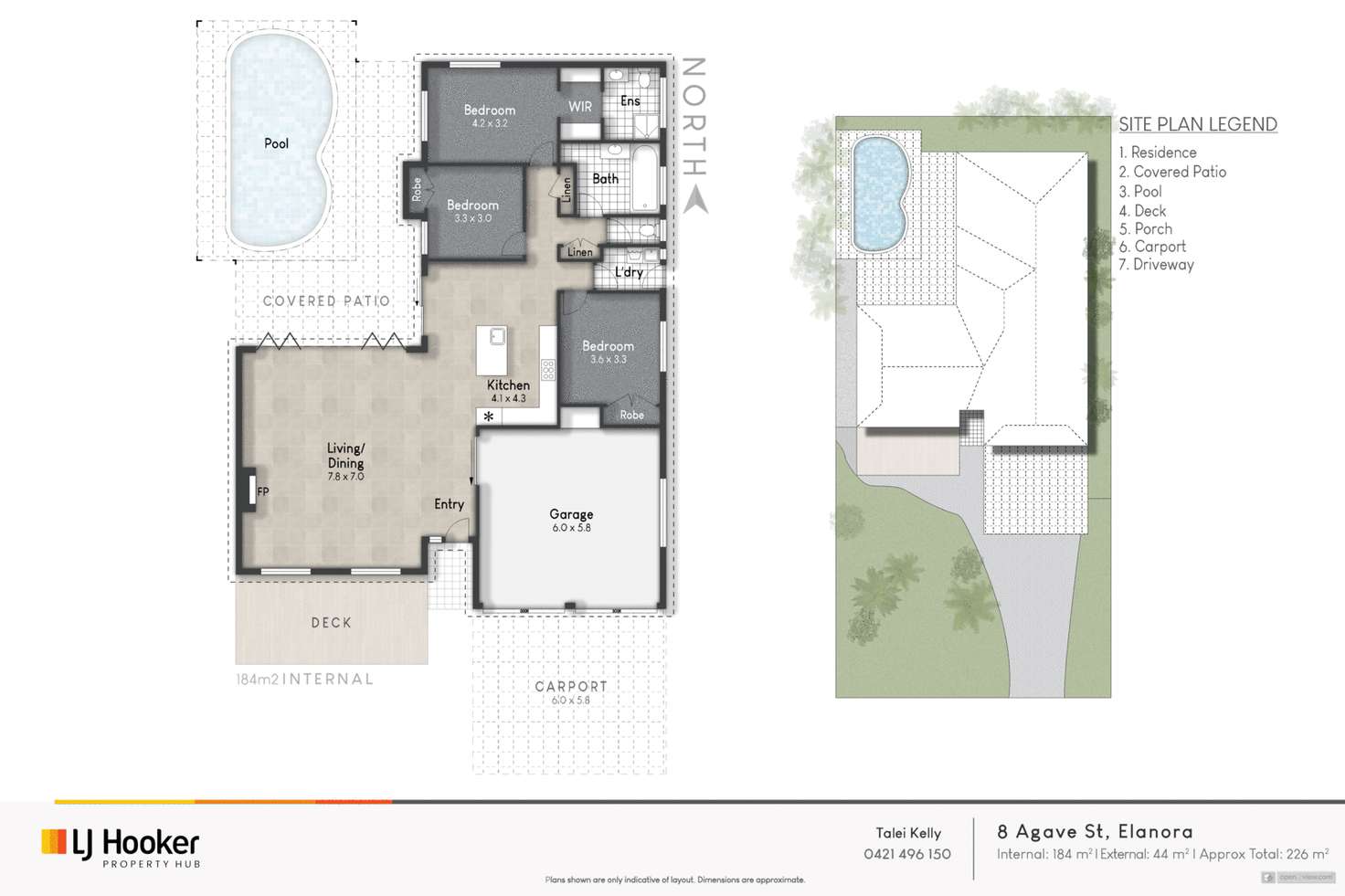 Floorplan of Homely house listing, 8 Agave Street, Elanora QLD 4221