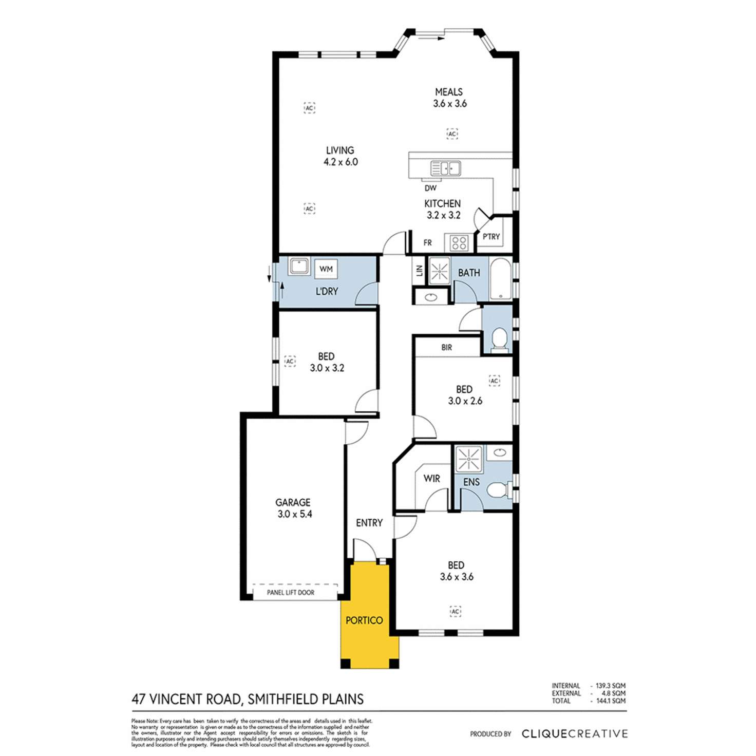 Floorplan of Homely house listing, 47 Vincent Road, Smithfield Plains SA 5114