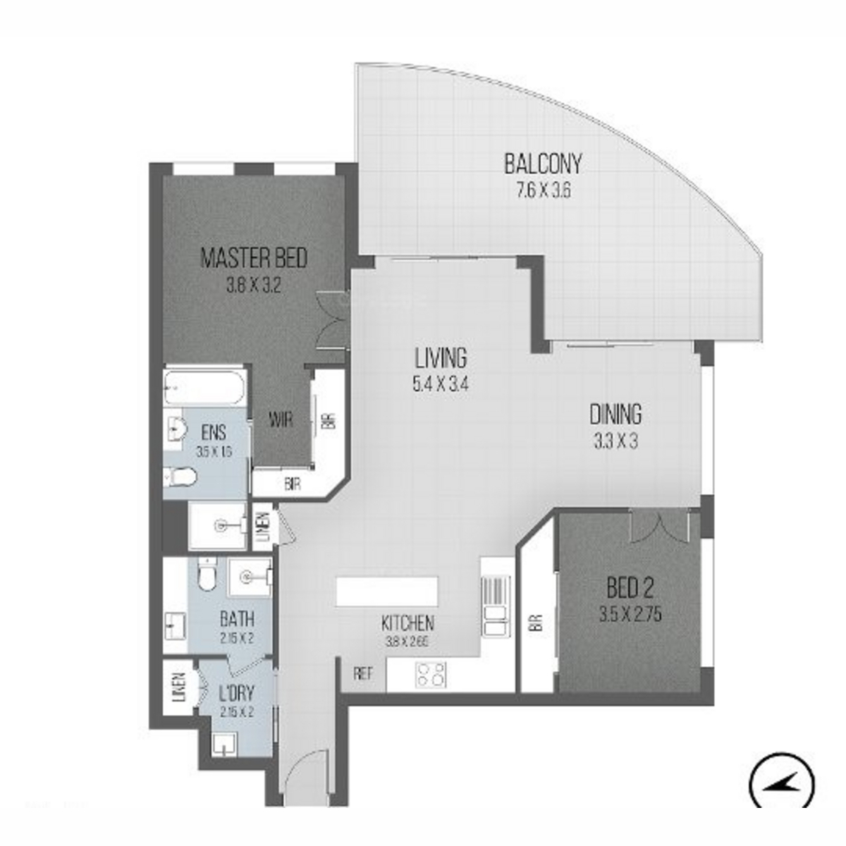 Floorplan of Homely apartment listing, 6/242-244 Marine Parade, Labrador QLD 4215