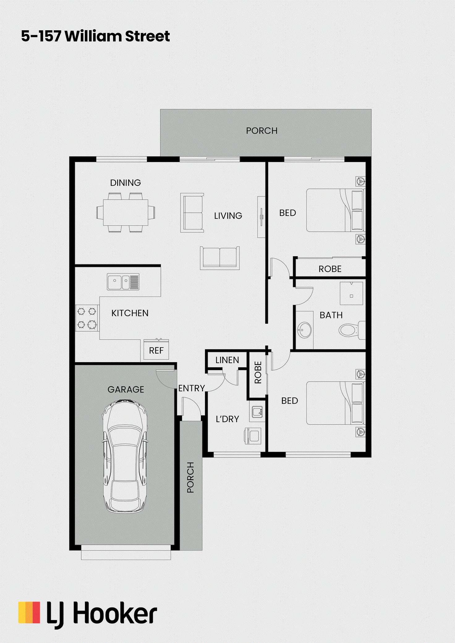 Floorplan of Homely unit listing, 10-157 William Street, Young NSW 2594