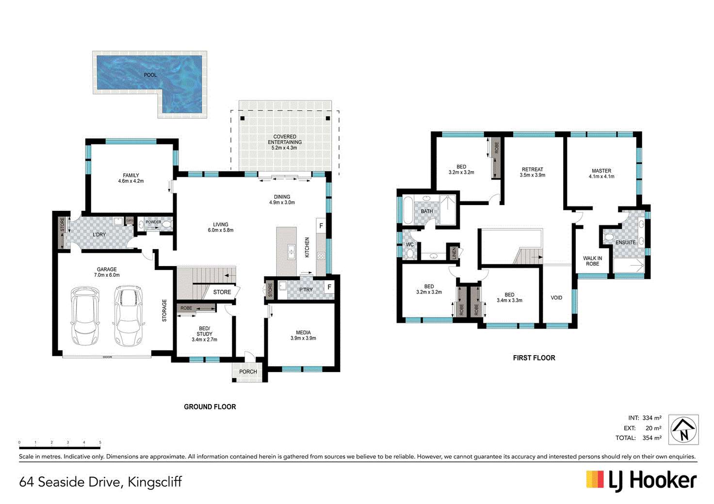 Floorplan of Homely house listing, 64 Seaside Drive, Kingscliff NSW 2487