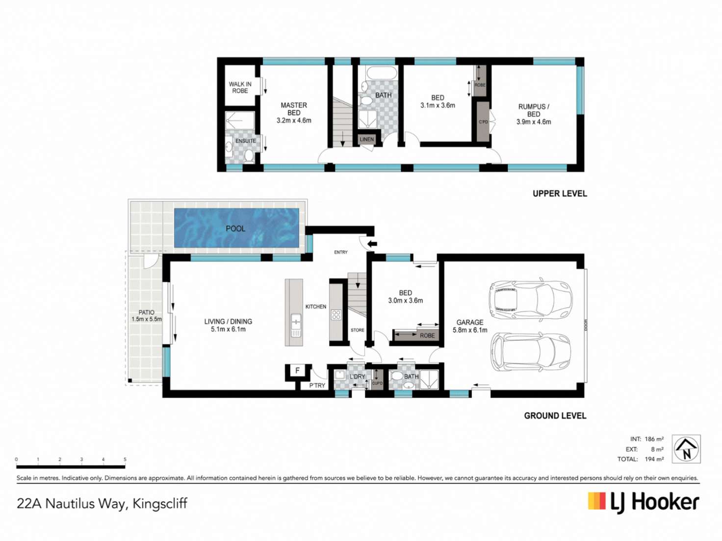 Floorplan of Homely house listing, 22a Nautilus Way, Kingscliff NSW 2487