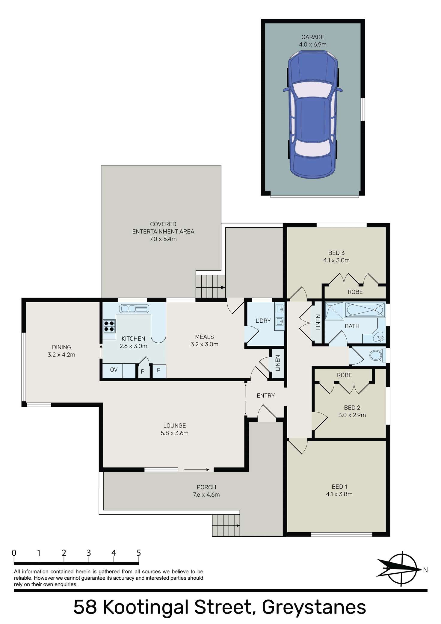 Floorplan of Homely house listing, 58 Kootingal Street, Greystanes NSW 2145