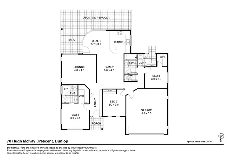 Floorplan of Homely house listing, 70 Hugh McKay Crescent, Dunlop ACT 2615