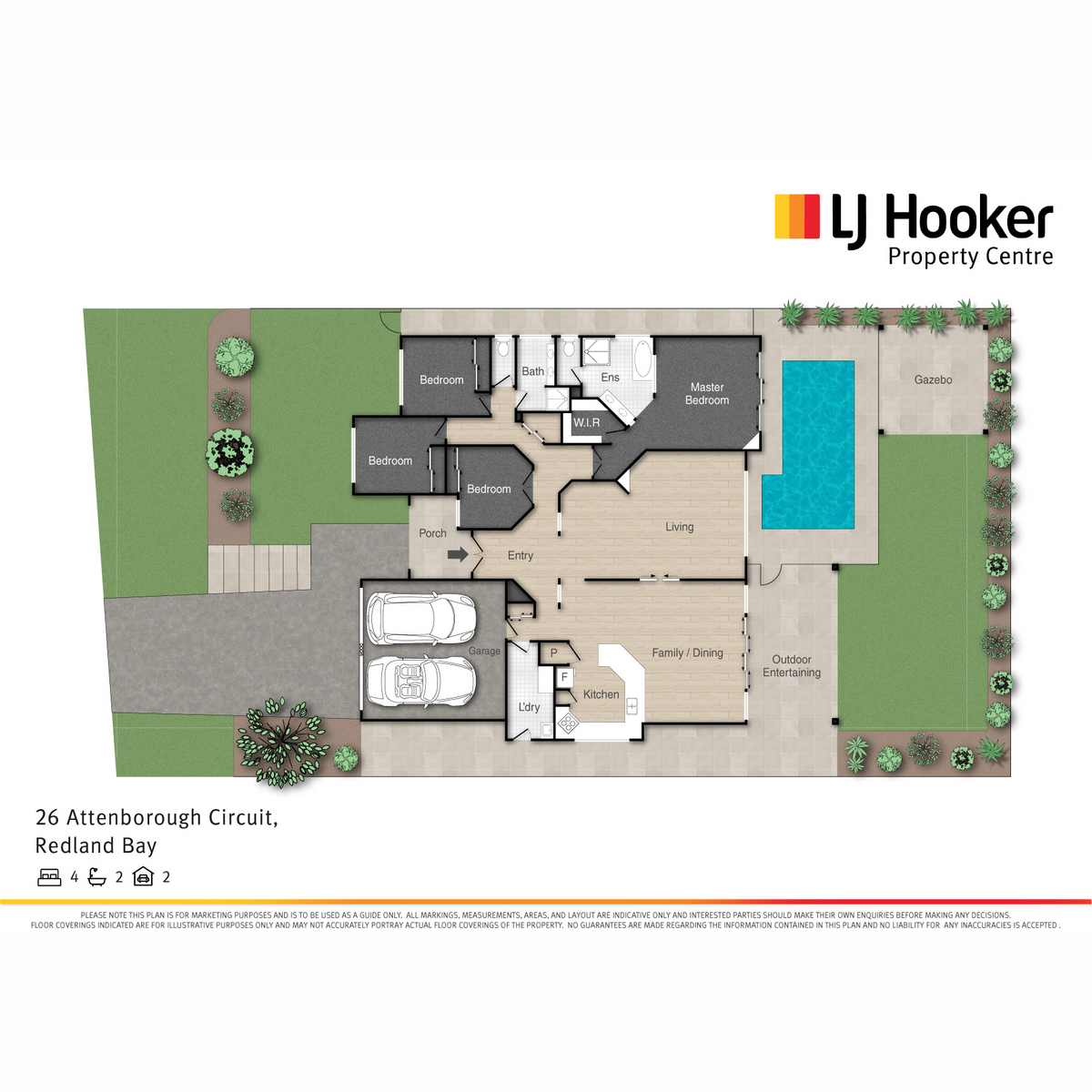Floorplan of Homely house listing, 26 Attenborough Circuit, Redland Bay QLD 4165