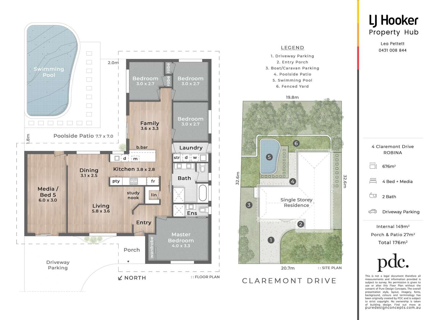Floorplan of Homely house listing, 4 Claremont Drive, Robina QLD 4226