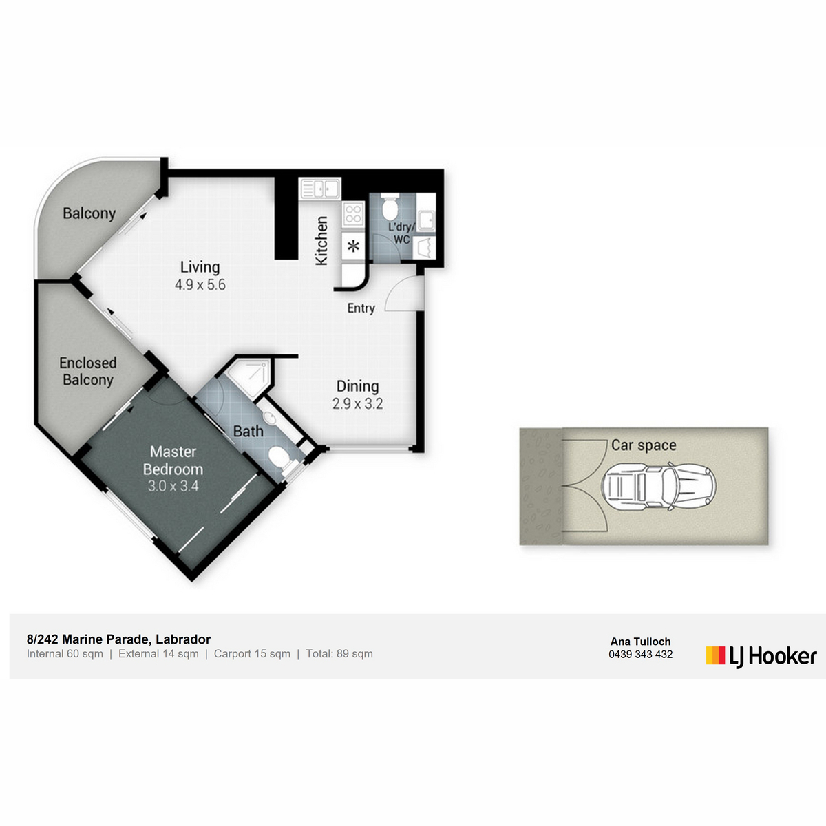 Floorplan of Homely apartment listing, 8/242-244 Marine Parade, Labrador QLD 4215
